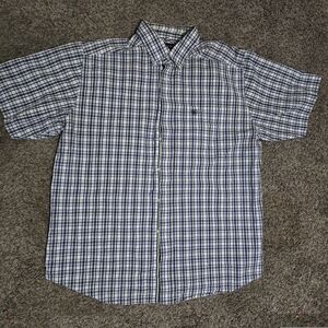Ariat Men's Blue and White Checkered Shirt
